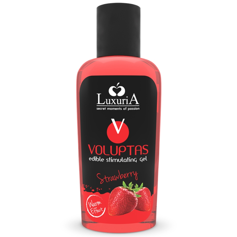 INTIMATELINE LUXURIA - VOLUPTAS EDIBLE MASSAGE GEL WARMING EFFECT - STRAWBERRY 100 ML INTIMATELINE LUXURIA - 1