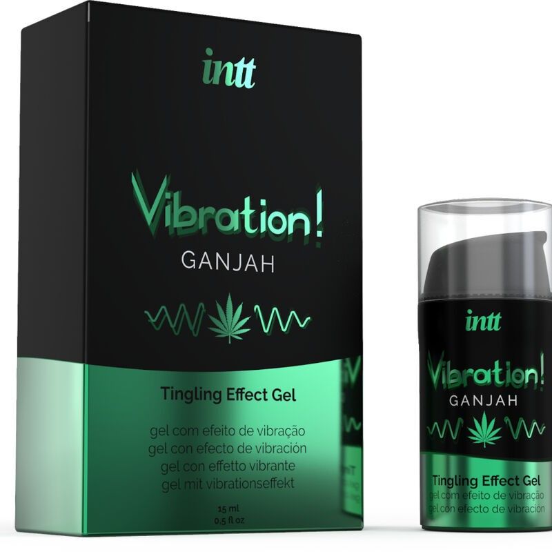 INTT - POWERFUL INTIMATE STIMULANT LIQUID VIBRATING GEL CANNABIS 15ML INTT UNISEX AROUSAL GEL - 2