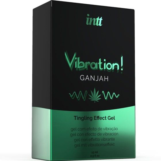 INTT - POWERFUL INTIMATE STIMULANT LIQUID VIBRATING GEL CANNABIS 15ML INTT UNISEX AROUSAL GEL - 3