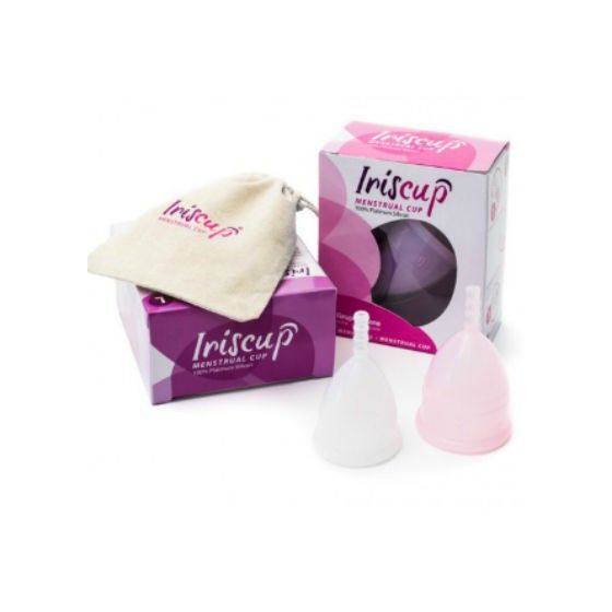 IRISCUP - SMALL PINK MONTH CUP A + FREE STERILIZER BAG IRISCUP - 3