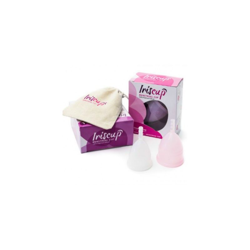 IRISCUP - LARGE PINK MONTH CUP + FREE STERILIZER BAG IRISCUP - 3