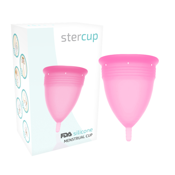 STERCUP - FDA SILICONE MENSTRUAL CUP SIZE L PINK
