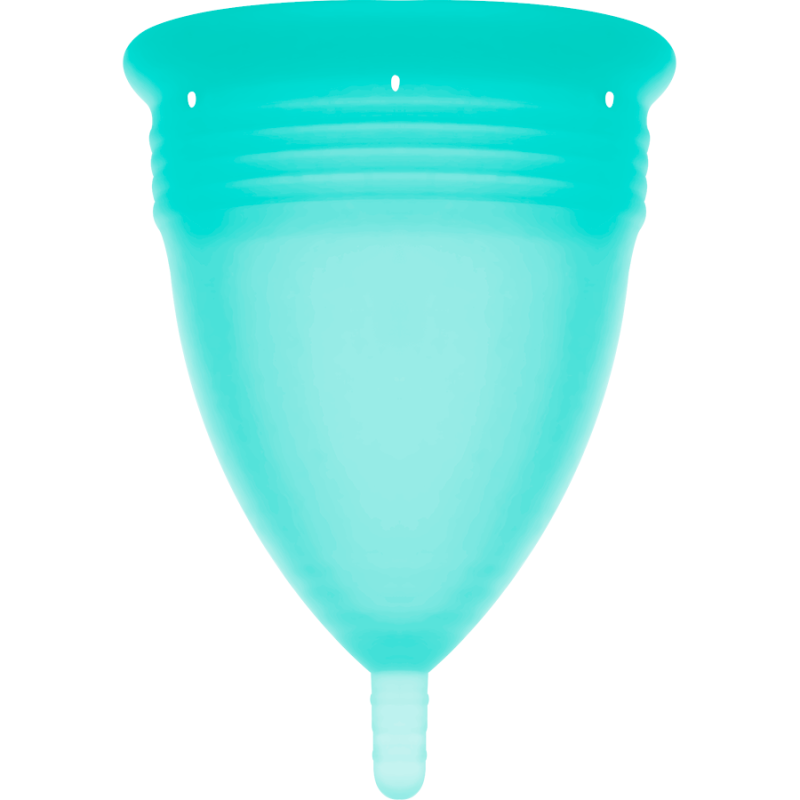 STERCUP - FDA SILICONE MENSTRUAL CUP SIZE L AQUAMARINE STERCUP - 3