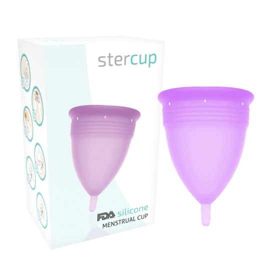 STERCUP - FDA SILICONE MENSTRUAL CUP SIZE L LILAC STERCUP - 1