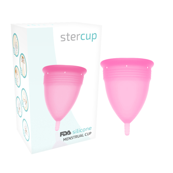 STERCUP - FDA SILICONE MENSTRUAL CUP SIZE S PINK STERCUP - 1