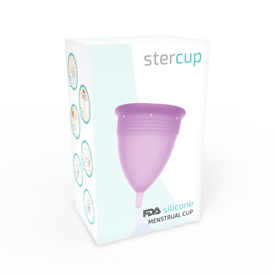 STERCUP - FDA SILICONE MENSTRUAL CUP SIZE S LILAC STERCUP - 5