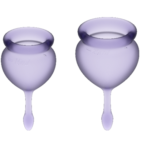 SATISFYER - FEEL GOOD MENSTRUAL CUP PURPLE 15 + 20 ML