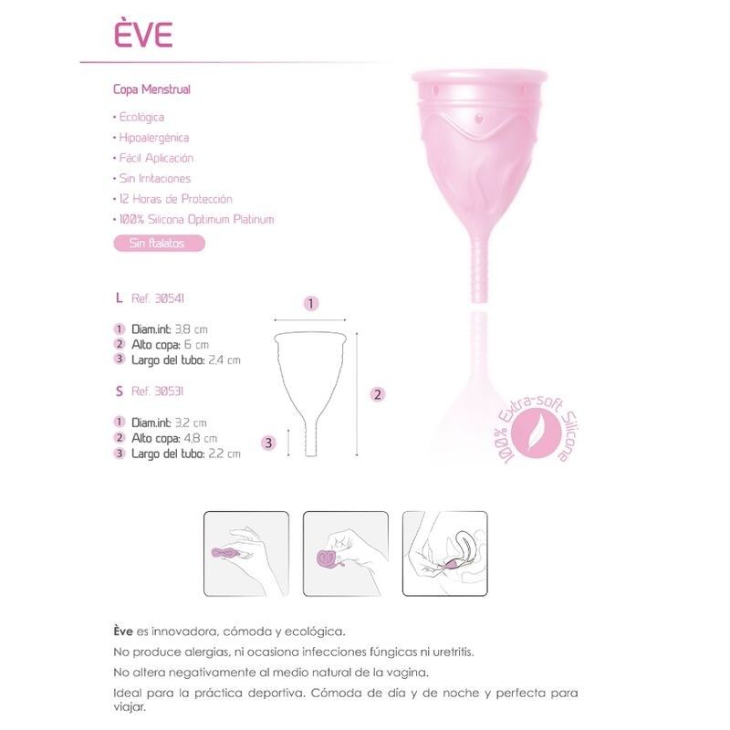 FEMINTIMATE - EVE SILICONE MENSTRUAL CUP SIZE S FEMINTIMATE - 7