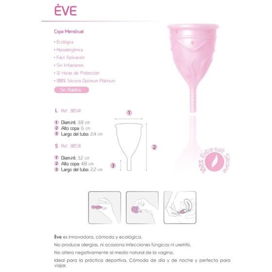 FEMINTIMATE - EVE SILICONE MENSTRUAL CUP SIZE L FEMINTIMATE - 7
