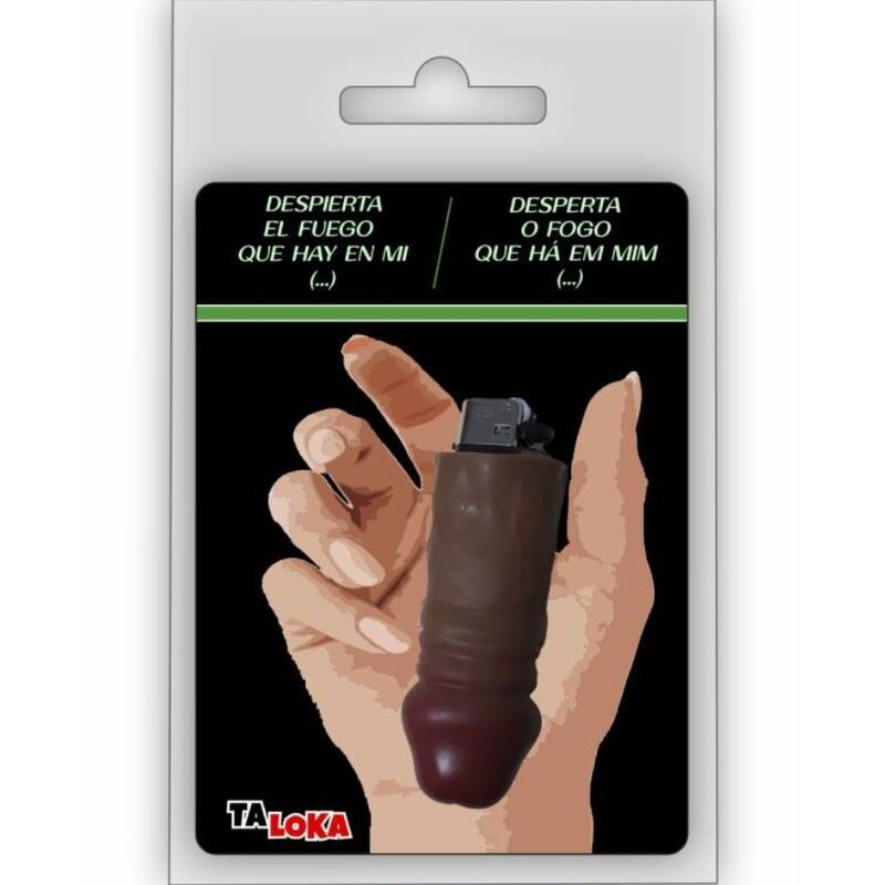 TALOKA - FANTASTIC LIGHTER IN THE SHAPE OF A MULATTO COLOR PENIS 100% RECHARGEABLE TALOKA - 1