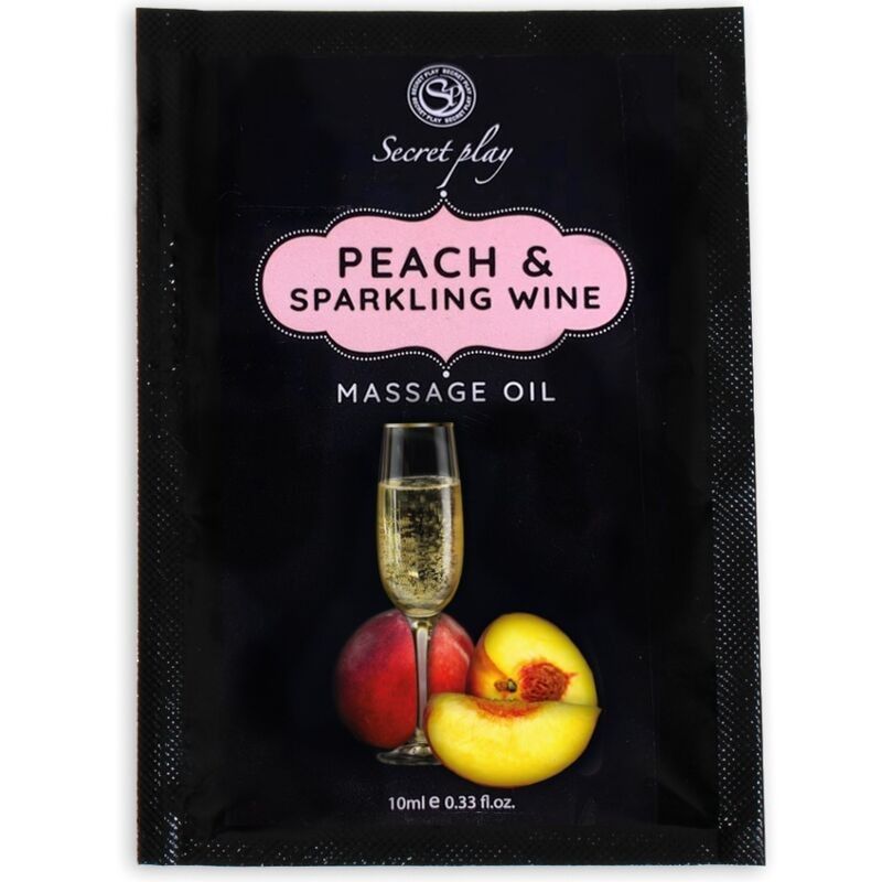 SECRETPLAY - PEACH & SPARKLING WINE MASSAGE OIL SACHET 10 ML SECRETPLAY COSMETIC - 1