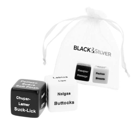 BLACK&SILVER - DICE FOR COUPLES ES/EN