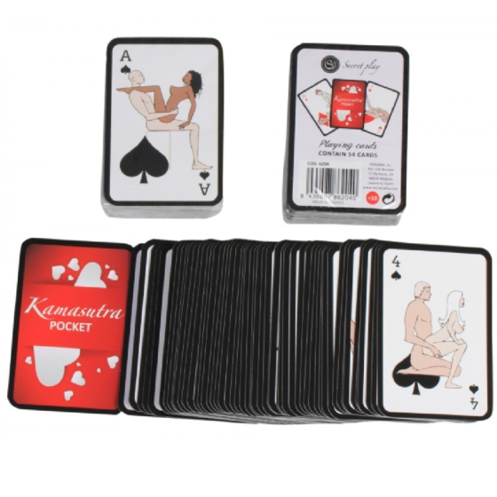 SECRETPLAY - POCKET KAMASUTRA PLAYING CARDS (ES/EN/PT/IT/FR/DE) SECRETPLAY 100% GAMES - 1