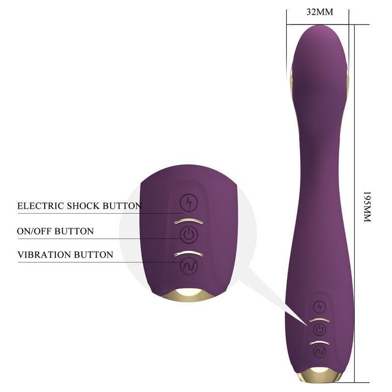 PRETTY LOVE - HECTOR ELECTROSHOCK VIBRATOR BY APP CONTROL PURPLE PRETTY LOVE HIGH GRADE - 4