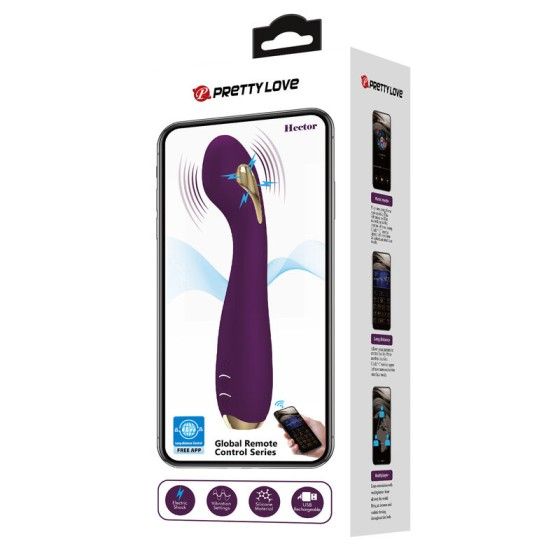 PRETTY LOVE - HECTOR ELECTROSHOCK VIBRATOR BY APP CONTROL PURPLE PRETTY LOVE HIGH GRADE - 6