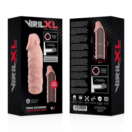 VIRILXL - LIQUID SILICONE V5 NATURAL PENIS EXTENSION VIRILXL - 9