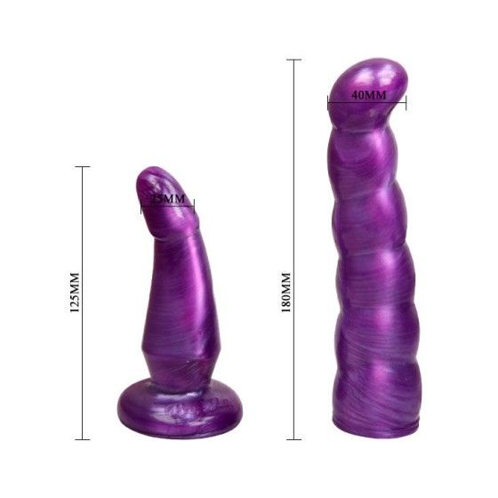 BAILE - LILAC FEMALE ANAL AND VAGINAL HARNESS GPOINT 17 CM BAILE HARNESS COLLECTION - 7