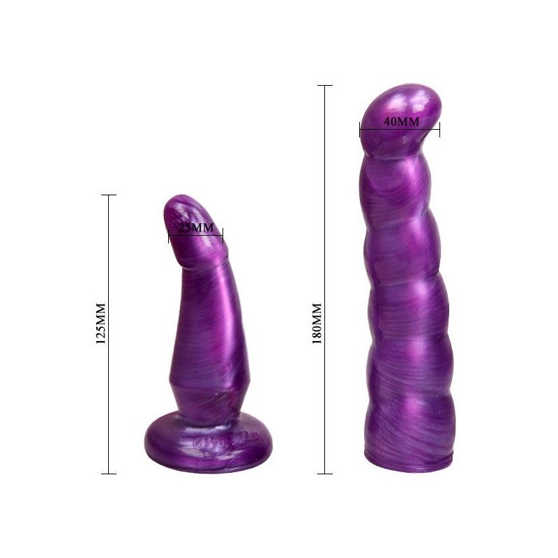 BAILE - LILAC FEMALE ANAL AND VAGINAL HARNESS GPOINT 17 CM BAILE HARNESS COLLECTION - 7