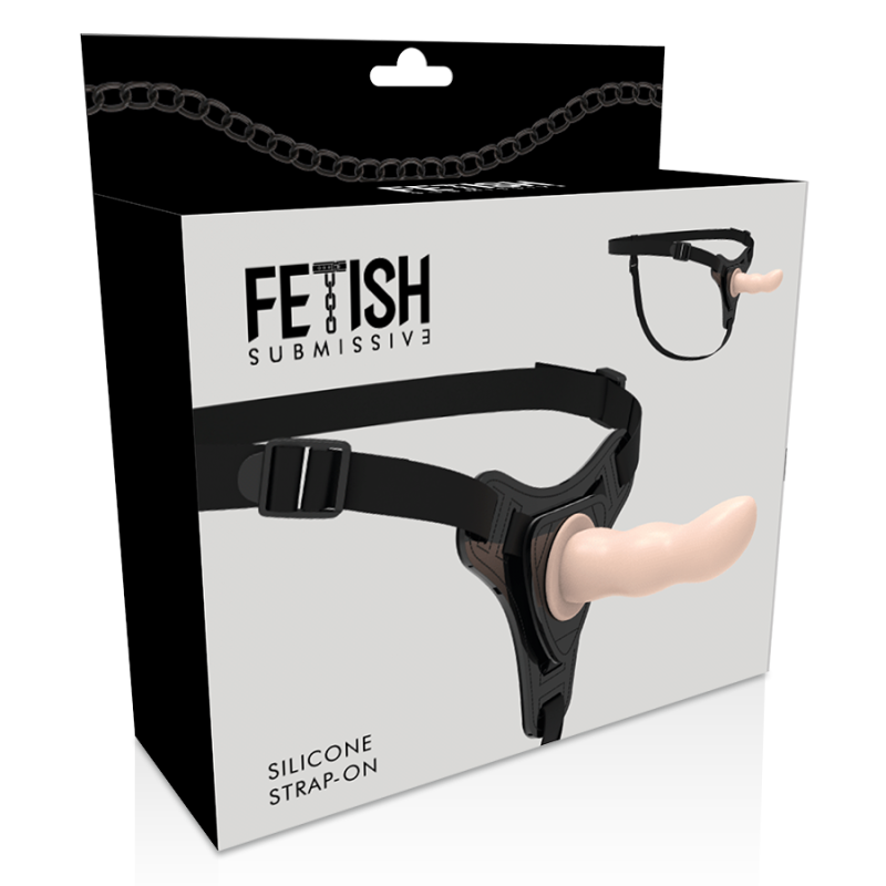 FETISH SUBMISSIVE HARNESS - FLESH SILICONE G-SPOT 12.5 CM FETISH SUBMISSIVE HARNESS - 4