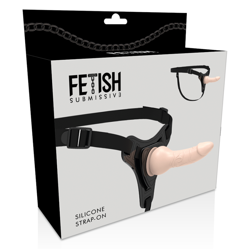 FETISH SUBMISSIVE HARNESS - FLESH REALISTIC SILICONE 16 CM FETISH SUBMISSIVE HARNESS - 5