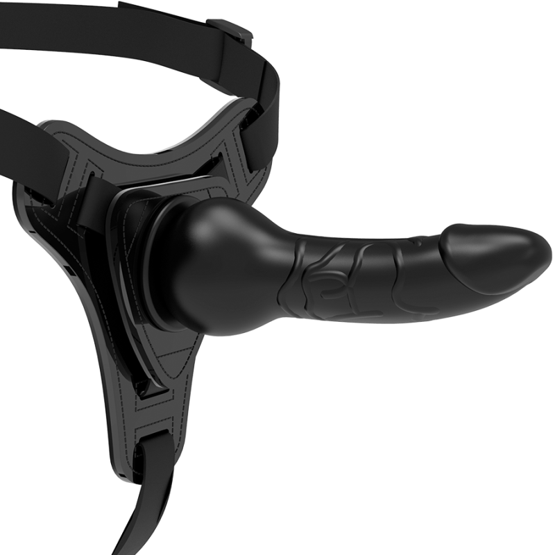 FETISH SUBMISSIVE HARNESS - BLACK SILICONE REALISTIC 16 CM FETISH SUBMISSIVE HARNESS - 4