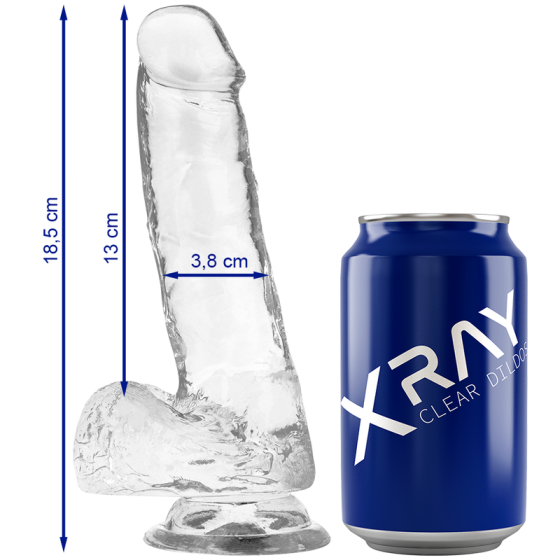 X RAY - HARNESS + CLEAR COCK WITH BALLS 18.5 CM X 3.8 CM X RAY - 6