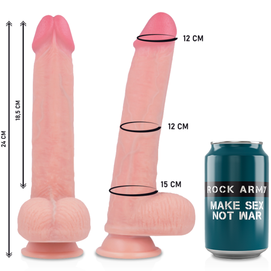 ROCKARMY - ARN S + LIQUID SILICONE DILDO PREMIUM KINGCOBRA 24CM ROCK ARMY - 3