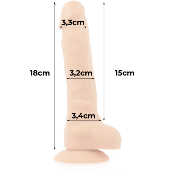 COCK MILLER - HARNESS + SILICONE DENSITY ARTICULABLE COCKSIL 18 CM COCK MILLER - 10