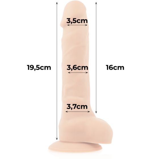 COCK MILLER - HARNESS + SILICONE DENSITY ARTICULABLE COCKSIL 19.5 CM COCK MILLER - 10