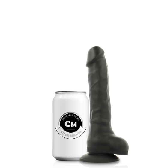 COCK MILLER - HARNESS + SILICONE DENSITY ARTICULABLE COCKSIL BLACK 18 CM COCK MILLER - 8