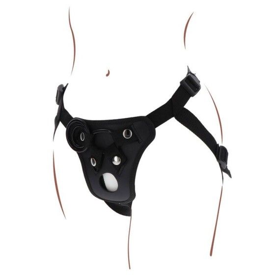 GET REAL - STRAP-ON PLEASURE HARNESS BLACK GET REAL - 5