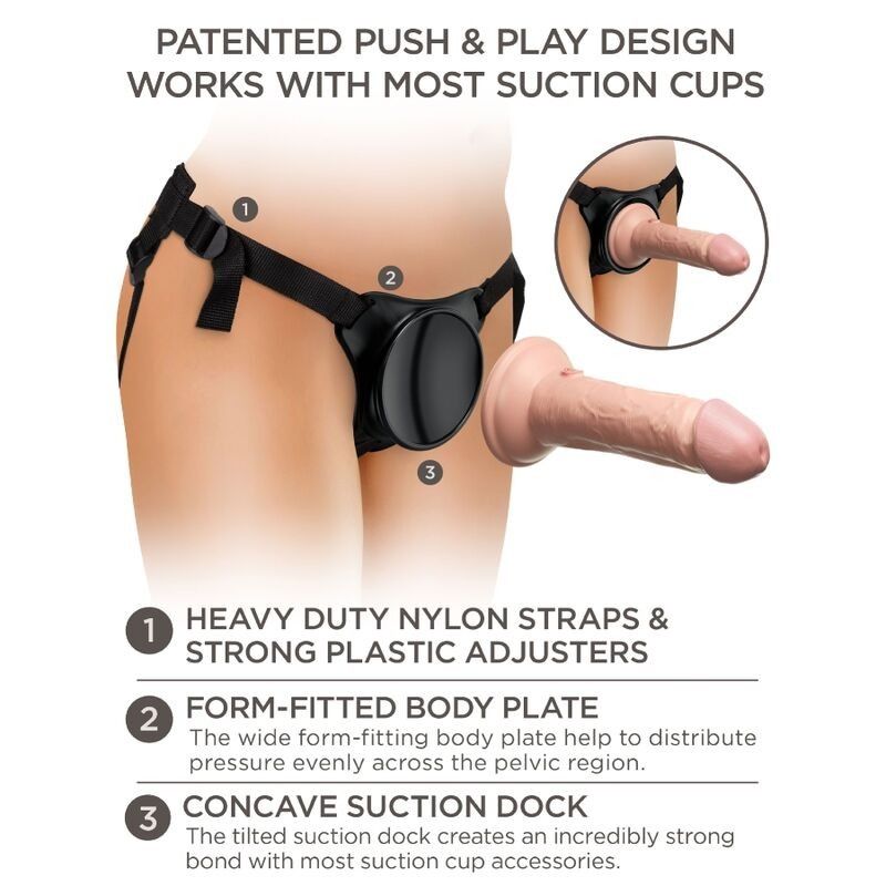 KING COCK - ELITE ADJUSTABLE HARNESS WITH DILDO 15.2 CM FOR BEGINNERS KING COCK - 9