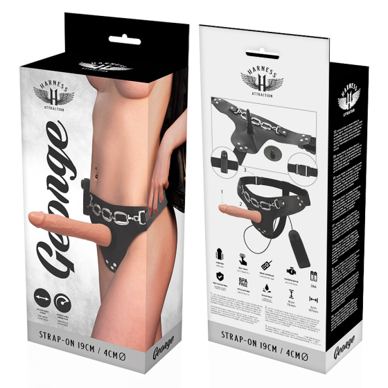 HARNESS ATTRACTION - RNES GEORGE REALISTIC VIBRATOR 19 X 4CM HARNESS ATTRACTION - 7