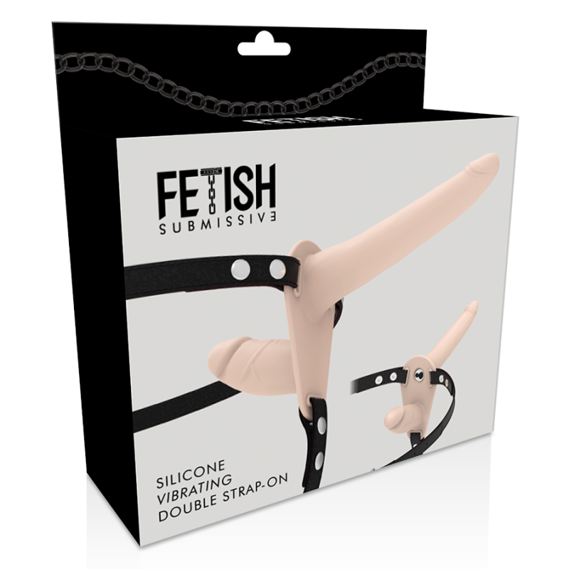 FETISH SUBMISSIVE HARNESS - DOUBLE PENETRATION FLESH UP VIBRATOR FETISH SUBMISSIVE HARNESS - 6