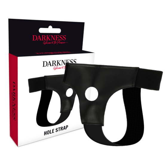 DARKNESS - HARNESS WITH HOLE ONE SIZE DARKNESS SENSATIONS - 1
