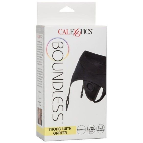 CALIFORNIA EXOTICS - BOUNDLESS THONG WITH GARTER S/M CALIFORNIA EXOTICS - 4