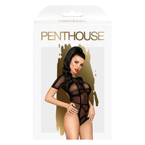 PENTHOUSE - BE MINE TEDDY BLACK S/M/L PENTHOUSE TEDDY - 3