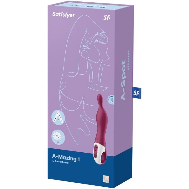 SATISFYER - AMAZING 1 ASPOT VIBRATOR BERRY SATISFYER VIBRATOR - 3