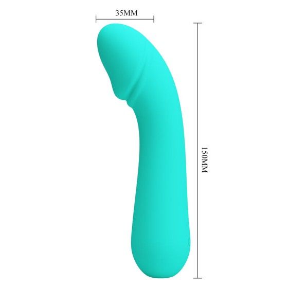 PRETTY LOVE - CETUS RECHARGEABLE VIBRATOR AQUA GREEN PRETTY LOVE SMART - 6