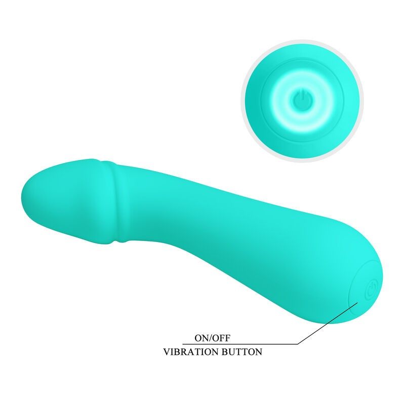 PRETTY LOVE - CETUS RECHARGEABLE VIBRATOR AQUA GREEN PRETTY LOVE SMART - 7