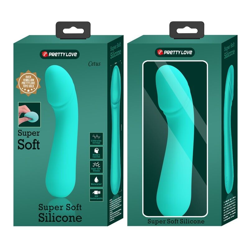 PRETTY LOVE - CETUS RECHARGEABLE VIBRATOR AQUA GREEN PRETTY LOVE SMART - 9