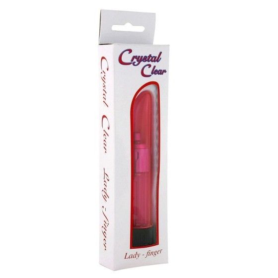 SEVEN CREATIONS - CRYSTAL CLEAR VIBRATOR LADY PINK