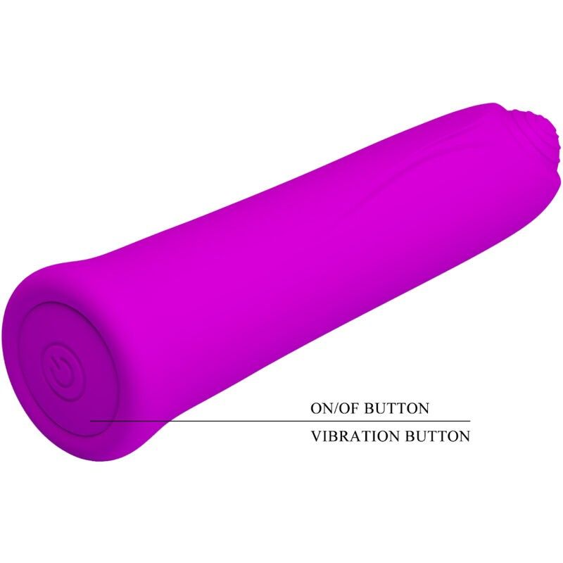 PRETTY LOVE - CURTIS MINI SUPER POWER VIBRATOR 12 VIOLET SILICONE VIBRATIONS PRETTY LOVE FLIRTATION - 4