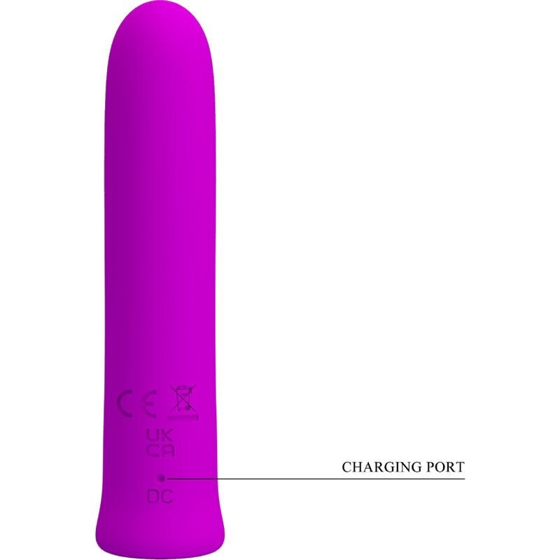 PRETTY LOVE - CURTIS MINI SUPER POWER VIBRATOR 12 VIOLET SILICONE VIBRATIONS PRETTY LOVE FLIRTATION - 5