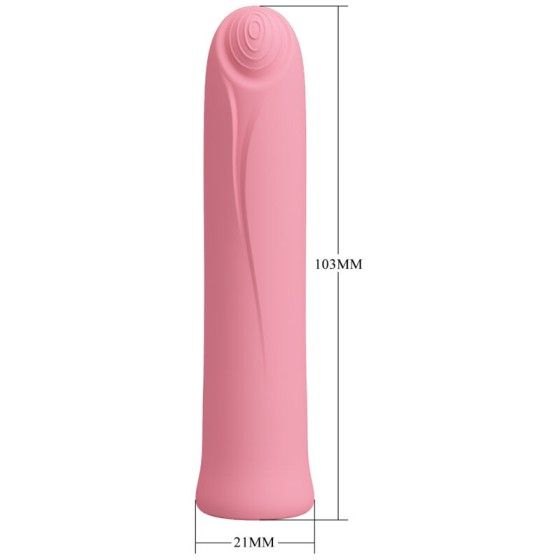 PRETTY LOVE - CURTIS MINI SUPER POWER VIBRATOR 12 PINK SILICONE VIBRATIONS PRETTY LOVE FLIRTATION - 5