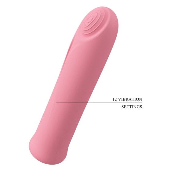 PRETTY LOVE - CURTIS MINI SUPER POWER VIBRATOR 12 PINK SILICONE VIBRATIONS PRETTY LOVE FLIRTATION - 8