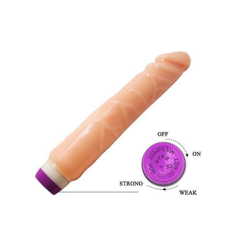 BAILE - WAVES OF PLEASURE REALISTIC VIBRATING 25.5 CM BAILE VIBRATORS - 6