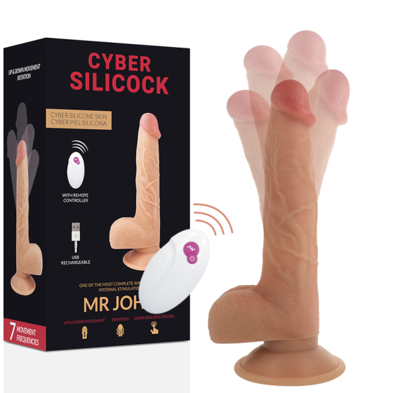 CYBER SILICOCK - REMOTE CONTROL REALISTIC MR JOHN 23.88 CM -O- 4.3 CM CYBER SILICOCK - 4