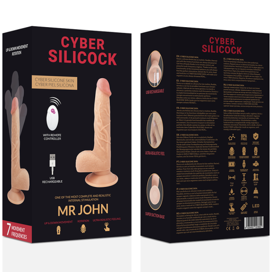 CYBER SILICOCK - REMOTE CONTROL REALISTIC MR JOHN 23.88 CM -O- 4.3 CM CYBER SILICOCK - 9