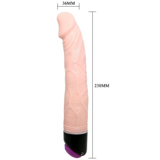 BAILE - ADOUR BAILE - CLUB REALISTIC VIBRATOR 23 CM NATURAL BAILE VIBRATORS - 3